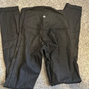 lululemon align 25 inch inseam black pattern size 2 leggings
